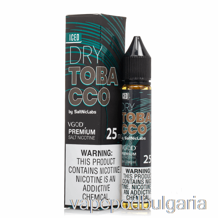 Vape Течности Iced сух тютюн - Vgod Saltnic - 30ml 50mg